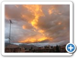 Coucher de soleil + orage sur Huaraz